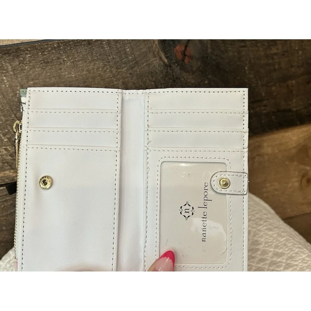 Nanette Lepore Bi Fold Wallet Lipstick Pink NWT‎